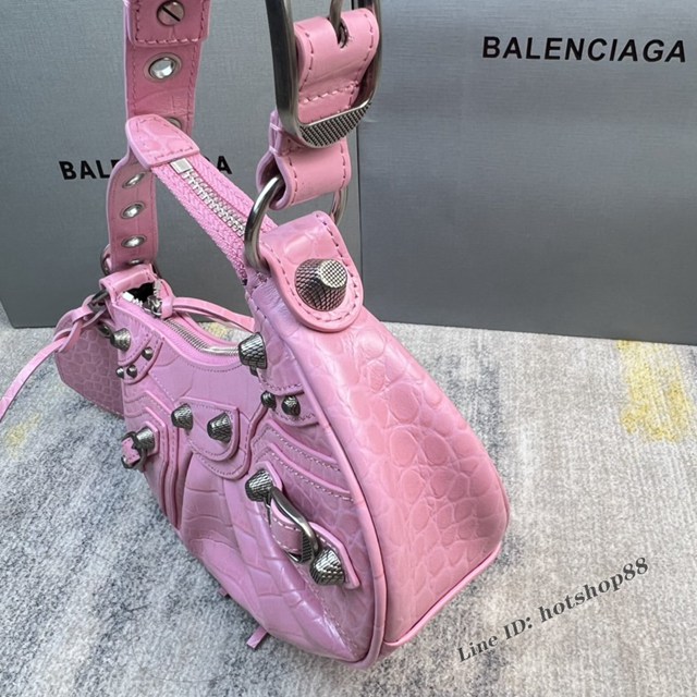 Balenciaga專櫃爆款Le Cagole半月牙腋下包 巴黎世家小號餃子包單肩包 fyj1331